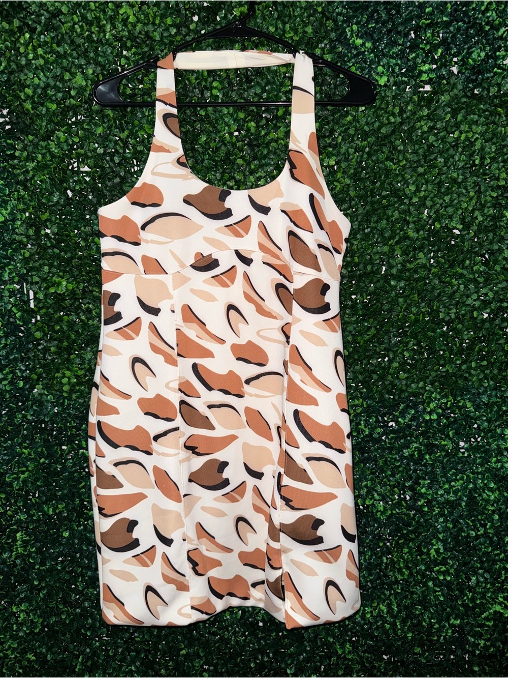 Bold Elements x Ally Brooke Printed Halter Shift Dress - Size Large